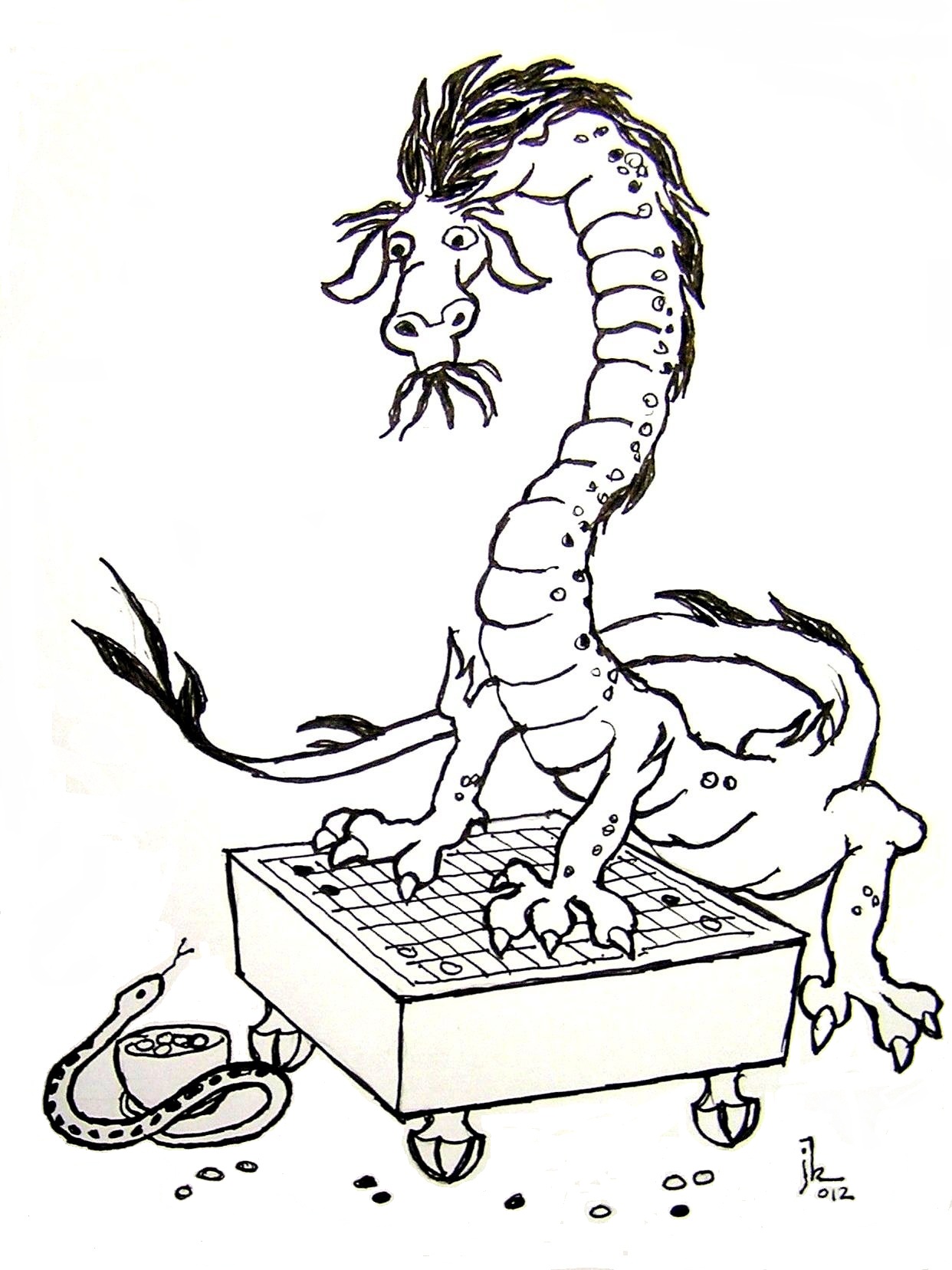 2012 logo Dragon and Snake, By J. Keller