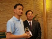 KAC winners Bei Ge with embassy's Mr Choi
