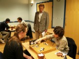 Board 1 round 1 Hong v Salo watched by referee Nick Wedd